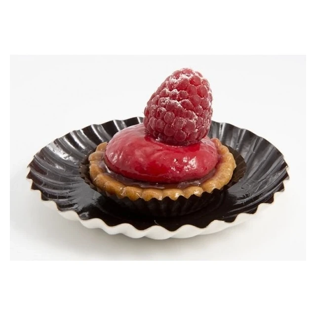 Assiette carton ronde D8 noir