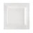Assiette pulpe carrée blanche 20x20